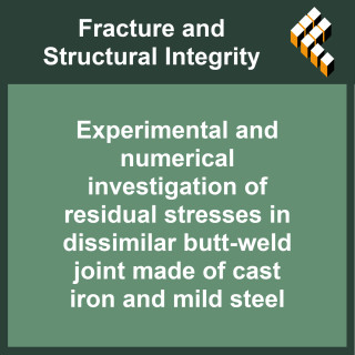 Experimental and numerical investigation of residual stresses in dissimilar butt-weld joint made of cast iron and mild steel