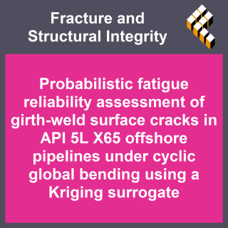 Probabilistic fatigue reliability assessment of girth-weld surface cracks in API 5L X65 offshore pipelines under cyclic global b