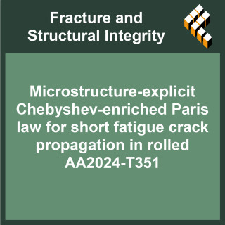 Microstructure-explicit Chebyshev-enriched Paris law for short fatigue crack propagation in rolled AA2024-T351