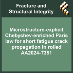 Microstructure-explicit Chebyshev-enriched Paris law for short fatigue crack propagation in rolled AA2024-T351