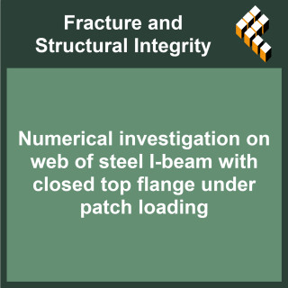 Numerical investigation on web of steel I-beam with closed top flange under patch loading