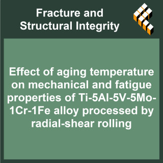 Effect of aging temperature on mechanical and fatigue properties of Ti-5Al-5V-5Mo-1Cr-1Fe alloy processed by radial-shear rollin