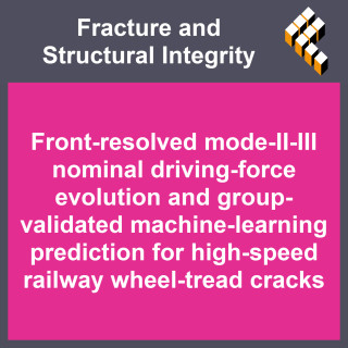 Front-resolved mode-II–III nominal driving-force evolution and group-validated machine-learning prediction for high-speed railwa