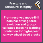 Front-resolved mode-II–III nominal driving-force evolution and group-validated machine-learning prediction for high-speed railwa