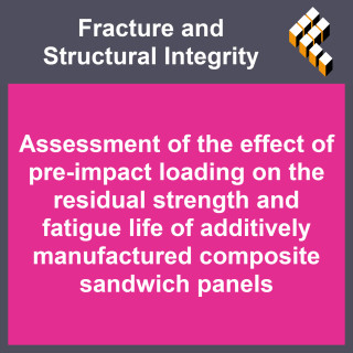 Assessment of the effect of pre-impact loading on the residual strength and fatigue life of additively manufactured composite sa