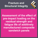 Assessment of the effect of pre-impact loading on the residual strength and fatigue life of additively manufactured composite sa