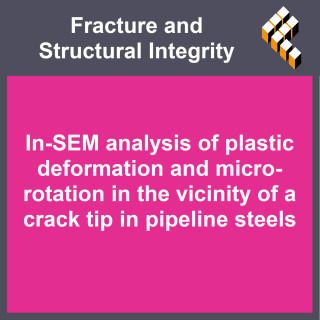 In-SEM analysis of plastic deformation and micro-rotation in the vicinity of a crack tip in pipeline steels