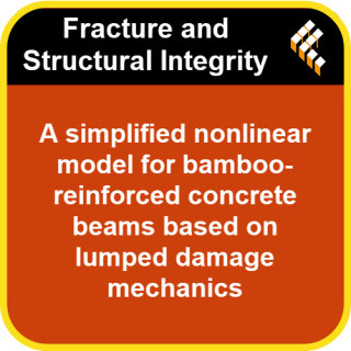 A simplified nonlinear model for bamboo-reinforced concrete beams based on lumped damage mechanics