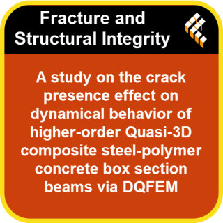 A study on the crack presence effect on dynamical behavior of higher-order Quasi-3D composite steel-polymer concrete box section