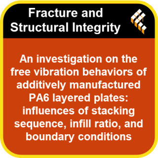 An investigation on the free vibration behaviors of  additively manufactured PA6 layered plates:  influences of stacking sequenc