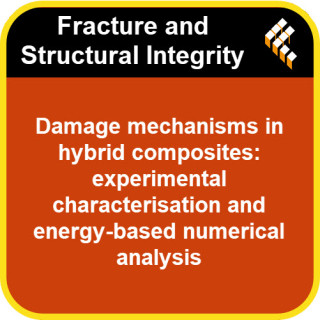 Damage mechanisms in hybrid composites: experimentalcharacterisation and energy-based numerical analysis