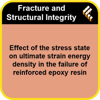 Effect of the stress state on ultimate strain energy density in the failure of reinforced epoxy resin