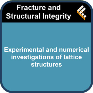 Experimental and numerical investigations of lattice structures