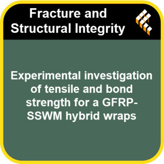 Experimental investigation of tensile and bond strength for a GFRP–SSWM hybrid wraps