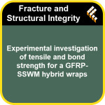 Experimental investigation of tensile and bond strength for a GFRP–SSWM hybrid wraps