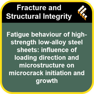 Fatigue behaviour of high-strength low-alloy steel sheets: influence of loading direction and microstructure on microcrack initi