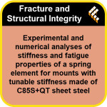 Fatigue properties of a spring element for mounts with tunable stiffness made of C85S+QT sheet steel