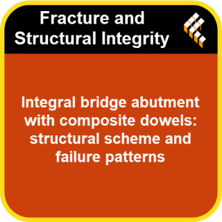 Integral bridge abutment with composite dowels: structural scheme and failure patterns