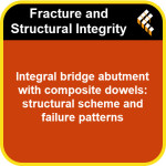 Integral bridge abutment with composite dowels: structural scheme and failure patterns