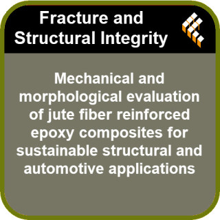 Mechanical and morphological evaluation of jute fiber reinforced epoxy composites for sustainable structural and automotive appl