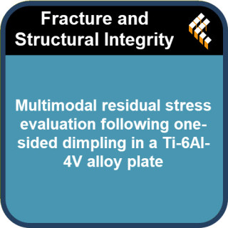 Multimodal residual stress evaluation following one-sided dimpling in a Ti-6Al-4V alloy plate