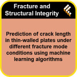 Prediction of crack length in thin-walled plates under different fracture mode conditions using machine learning algorithms