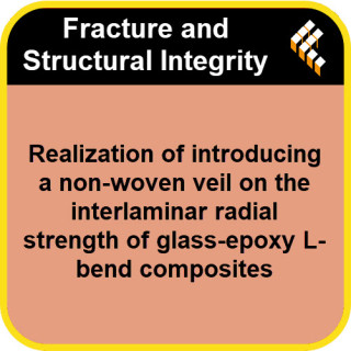 Realization of introducing a non-woven veil on the interlaminar radial strength of glass-epoxy L-bend composites