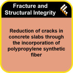 Reduction of cracks in concrete slabs through the incorporation of polypropylene synthetic fiber