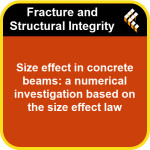 Size effect in concrete beams: a numerical investigation based on the size effect law