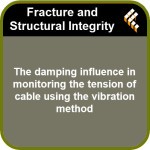 The damping influence in monitoring the tension of cable using the vibration method