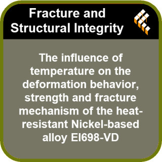 The influence of temperature on the deformation behavior, strength and fracture mechanism of the heat-resistant Nickel-based all